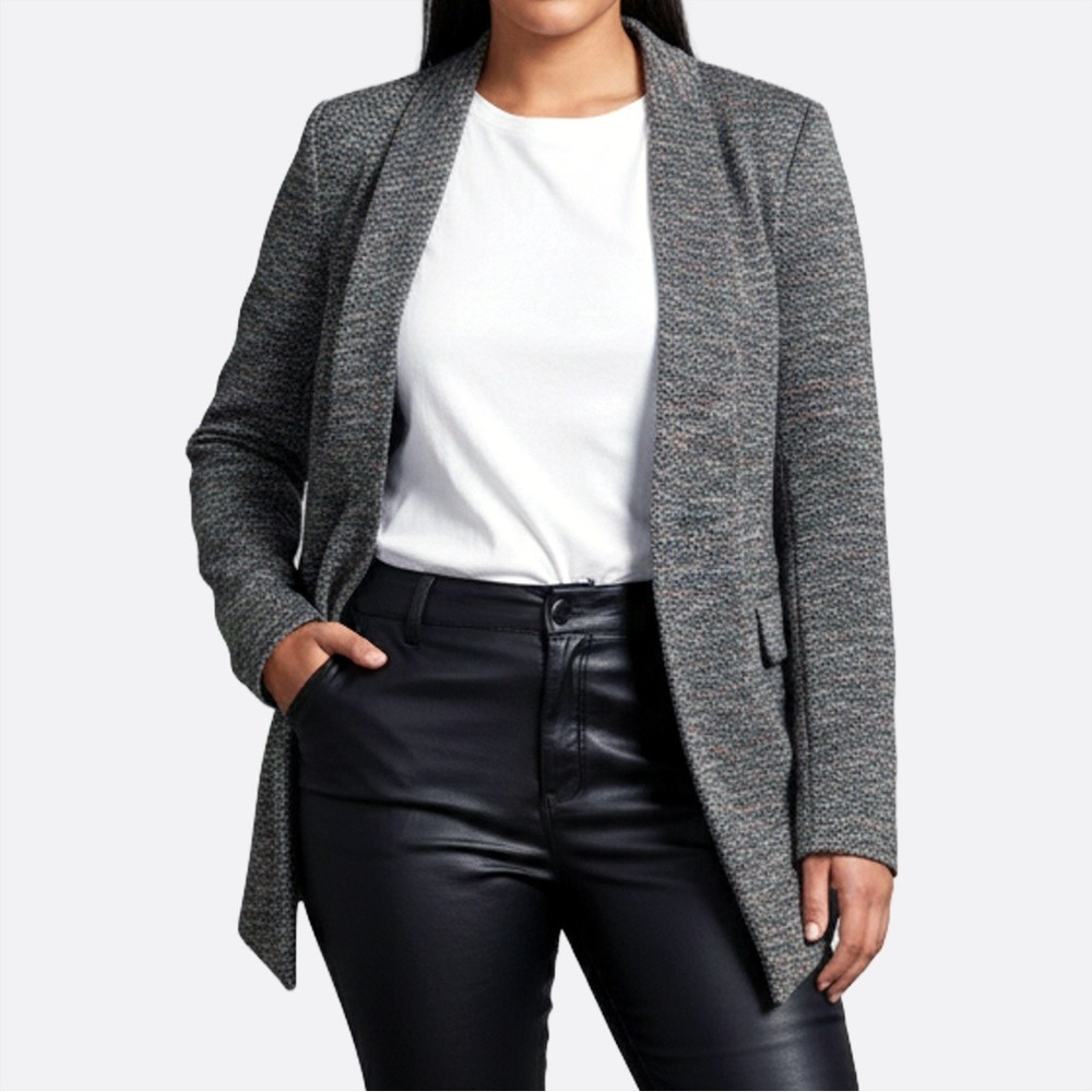 BCBGeneration‎ Multi-Color Tweed Open Blazer Chic Office to Night Out Luxe 0X L